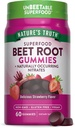 Nature's Truth Beet Root Gummies | 60 Count | Superfood | with Black Pepper | Strawberry Flavor | Vegan, Non-GMO & Gluten Free Supplement