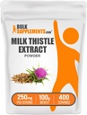 BulkSupplements.com Milk Butle Extract Toz - Herbal Supplement, Milk Thistle Supplement - Gluten Free, 250 mg per Service, 100g (3.5 oz) (Pack of 1)