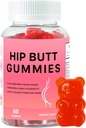 Hip Butt BBL Gummies for Butt Fast Growth and Enhancee, 60 Booty Gummies for Bigger Butt Fast, Booty Gummies for Weight Gainer for Women Butt Enhancement