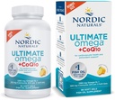 Kuzey Naturals Ultimate Omega + CoQ10, Limon - 90 Soft Gels - 1280 mg Omega-3 + 100 mg CoQ10 - Kalp Sağlığı, Hücre Enerji, Antioksi Desteği - Non-GMO - 45 Hizmet