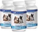 PET SUPPLEMENTS & NUTRITION LLC Skin and Coat Wet Dog Food - Dog Omega 3 Essential Fatty ACIDS - Gelişmiş Formula - Saç ve Ön Sağlık - Doğal - Köpek Anti enflamatuar - 3 Şişe (540 Softgels)