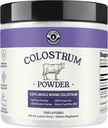 Colostrum Powder – USA Soured Bovine Colostrum for Humans for Immune Support, Gut Health, Mus Recovery - Single Ingredient, No Πρόσθετα, Grass Fed, Non-GMO Colostrum Supplement for Women and Men