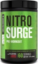 Jacked Factory NITROSURGE Pre Workout Supplement - Endless Energy, Instant Strength Gains, Clear Focus, Intense Pumps - NO ATM & Güçlü Preworkout Energy Toz - 60 Hizmet, Cherry Limeade