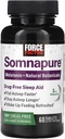 Force Factor Somnapure Drug-Free Sleep Aid for Adults for Occasional Sleepless with Melatonin & Valerian, Μη-Forming υπνωτικά χάπια, Fall Asleep Γρηγορότερα, Wake Up Refreshed, 60 Tablets