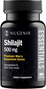 Nugenix Essentials Shilajit Capsals συμπλήρωμα για άνδρες και γυναίκες - 500mg, Τυποποιημένο σε 50% Fulvic Acids, Ιμαλαΐα, 60 κάψουλες