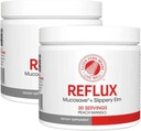 Reflux Digestive Supplement - Peach Mango Flavor - Her Tub = 30 Scoops = 30 Hizmet - Mucosave FG ve Terpery Elm Bark (2 Tubs)