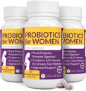 Kadınlar için Probiyotikler - 3 Pack (180 Capsules) - Ultimate Flora Bloom Probiyotik Kadınlar için - Sağlıklı Vaginal Odor Probiyotik - pH Dengesi için Formula, UTI, BV & GBS Relief