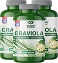 GRAVIOLA MAX - Pure Graviola Extract Supplement - Soursop (Annona muricata) - Immune System ATM & Antisoxy in each Capsule of Pure Graviola (3 Birimler)