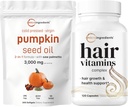 Micro Συστατικά Pumpkin Seed Oil με πριόνι Palmetto 3.000mg Softgels & Βιταμίνες μαλλιών Complex κάψουλες 