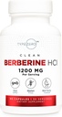 Type Zero Berberine HCL 1200mg 60 Capsules - Clean, Non-GMO, Gluten Free Supplement