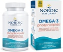Nordic Naturals Omega-3 Phospholipids, Unflavored - 60 Soft Gels - 500 mg Omega-3 & 350 mg Phospholipids - Heart & Brain Health - Small, Easy-to-Swallow Soft Gels - Non-GMO - 30 Servisler