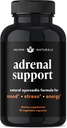 Adrenal Support - Cortisol Manager & Adrenal Support Συμπληρώματα με εκχύλισμα Ashwagandha, Rhodiola Rosea, Ιερός Βασίλειος για την υποστήριξη του στρες, κόπωση & ενέργεια 
