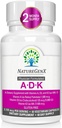 ADK Vitamin Supplement 5000 IU - High Potency Vitamins A, D3, and K2 for Bone Health and Calcium Absorption | Gluten-Free Vitamin ADK Supplement, 60 Day Supply, 60 Capsules