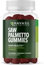Erkekler Gummies için Palmetto - Saç Sağlığı ve Erkek Desenli Balding - 120 Kont - Destek Scalp ve Prostate Wellness - Raspberry Flavor - Vegan, Non-GMO, 2 Ay Supply