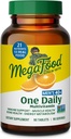 MegaFood Men's 40+ A Daily Multivitamin for Men With Vitamin B, Vitamin D3, Selenium, çinko & Real Food - Immune Support, Energy Metabolism ve Kas & Bone Health – Non GMO; Vegetarian - 90 Tabs