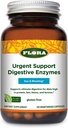 Flora Urgent Support Digestive Enzymes - Digestion Support Supplement - Aids Bloating & Nutrient Abors - Özellikler 9 Enzymes - Gluten-Free & Non-GMO - 60 Vegetarian Capsules