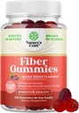 Yetişkinler için Fiber Gummies - Chicory Root Supplement with Prebiyotik Support for Gut & Digestive Health - Stomach Yönetmeliği ve Immune Aid - Sugar Free & Vegan - 120 Kont