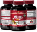 Enerji Desteği Supplements - MCT Oil 3600MG,% 100 Pure, Medium Chain triglycerides - Mect Oil Pills, mct Oil for Memory, mct Oil for Brain, mct Oil - 1B 120Soft