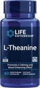 Life Extension L-Theanine, Bolt Acid theanine, Calm, Relaxation, Mood, Gluten-Free, Non-GMO, Vegetarian, 200 mg, 60 Capsules