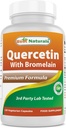 Best Naturals Quercetin with Bromelain Veggie Capsule - 800mg Quercetin & 165 mg Bromelain (2400 GDU/g), 120 Count