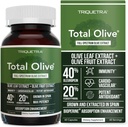 Total Olive® - Olive Leaf Extract (4% Ol Europein) Plus Zeytinyağı (yüzde 20 Hydroxytyrosol) - Full Spectrum Extractn & Extracted in İspanya - BioPerine Abpole Geliştirilmiş (60 Kont)