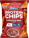 Atkins Chipotle τσιπ πρωτεΐνης μπάρμπεκιου, 4g καθαρό υδατάνθρακες, 13g πρωτεΐνη, χωρίς γλουτένη, χαμηλή γλυκαιμική, Keto φιλικό, 12 μέτρα