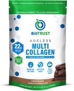 BioTrust Ageless Multi Collagen Peptides σε σκόνη – 5 Types (I, II, III, V, X) – Chocolate Collagen σε σκόνη για γυναίκες και άνδρες – Hydrolyzed Protein – Grass Fed Beef, Fish, Chicken, Eggshell Membrane