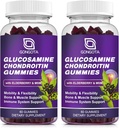 Glucosamine Chondroitin Gummies - 2- Pack, Extra Strength 1500mg Glucosamine with MSM & Elderberry, Flexibility Support, Best Cartilage & Immune Support Supplement for Men and Women - 120 count