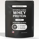 Hydrolyzed Whey Protein Tozu - Unflavored Whey Protein Yoğun Hidroslate, Plain Protein Toz - Gluten Free, 24g proteini, 1 lb ( 1)