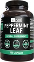 PURE ORIGINAL INGREDIENTS Peppermint Leaf (365 Capsules) Magnezyum Or Rice Fillers, Always Pure, Lab TY
