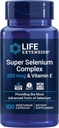 Life Extension Super Selenium Complex, 200 mcg – 3 Forms of Selenium, Vitamin E – Cellular Health & Longevity Support – Gluten-Free, Non-GMO, Vegetarian, 1 Daily – 100 Capsules