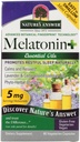 Doğanın Cevap Melatonin+, 60 Kont Capsules Restful Sleep | Melatonin artı Temel yağ Lavender Calms ve Relaxes