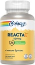SOLARAY Rea-C ile 500 mg C, 200 mg Bioflavonoyak Yoğunluğu, Immune System Defense Vitaminleri, Patentli 24 Saat Immunity Alert Support Supplement, Vegan, 120 Capsules, 120 Servisler.