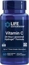 Life Extension Vitamin C 24 Saat Liposomal HydrogelTM Formula, Standart C'den Daha İyi, 24 Saate kadar, Vitamin C, Gluten-Free, Non-GMO, Vegetarian, 60 Tabletler