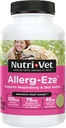 Nutri-Vet Allerg-Eze μασώμενα για σκύλους, αντιοξειδωτικά & Ω-3 λιπαρά οξέα, συμπλήρωμα ανακούφισης αλλεργίας, υποστηρίζει το δέρμα, παλτό και αναπνευστική υγεία, 60 μέτρα