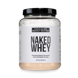 NAKED Whey σοκολάτα πρωτεΐνη φυστικοβούτυρο σε σκόνη, χόρτο Fed Whey, χωρίς GMO, χωρίς σόγια, και χωρίς γλουτένη.