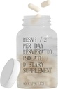 FOREVER YOUNG RESVi | 600 mg Trans Resveratrol Antioksit Diyetal Diyeter Supplement | Vejetaryen Sağlıklı Yaş Kapsülü | Yunanistan'da Üretilen | 60 Vegan Capsules (30 Hizmet)