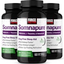 FORCE FACTOR Somnapure Softgels 3Pack Sleep Aid to Fall Asleep Faster, Stay Asleep Longer, Wake Up Reneed, Sleep Aid for Yetişkinler with Melatonin, Ashwagandha, Valerian Root, 180 Softgels