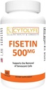 Fisetin 500 mg 98 Pure Fisetin 500 mg Tedavi Dose 60 Capsules Senolytic Activator Anti-Aging Life Extension