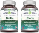 Amazing Formulas Biotin 10000 mcg Veggie Κάψουλες 