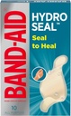BAND-AID Brand Hydro Seal Συγκολλητικές Αδιάβροχες Επιδέσμες, Hydrocolloid Gel Patch for First Aid, Γρηγορότερη Θεραπεία για Μικρές Κυψέλες, Περικοπές & Αποκόμματα, 10 Count