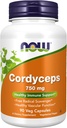 NOW Συμπληρώματα τροφίμων, Cordyceps (Cordyceps sinensis)750 mg, Υγιής Ανοσολογική Υποστήριξη *, 90 Κάψουλες Veg