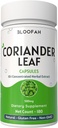 Coriander Leaf Capsules 500 mg | Yoğun 10:1 Tür | Coriandrum sativum | Herbal Supplement | No Fillers | Non-GMO | Plant-Based Formula for Daily Use (180 Count)