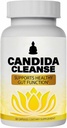 Candida Cleanse - Gut & Colon Support, Advanced Probiotic & Herbal Formula, Natural Herbal Formula, Oregano Leaf, Wormwood, Black Walnut, Caprylic Acid-1 για άνδρες & γυναίκες, 60 κάψουλες