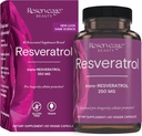 Rezerv Güzellik Resveratrol 250 mg - En İyi Trans-Resveratrol - Hücre ve Kalp Sağlığı için Vegan Antioksi Supplement - Sağlıklı Ağlama ve Immune Health - 60 Sebze Capsules