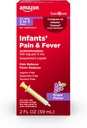   Basic Care Infants' Pain and Fever Oral Suspension, Acetaminophen 160 mg per 5 mL, Fast, Effective Pain Reliever and Fever Reducer for Children, Grape Flavor, 2 fl oz (Pack of 1)