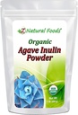 Z Doğal Gıdalar Organik Agave Inulin Toz, Doğal Fiber Tamam, İçmeler için Prebiyotik Superfood Toz ve Tarifler, Raw, Non-GMO, Vegan, Gluten-Free, Kosher, 1 lb