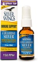 Natural Path Silver Wings Colloidal Silver 150ppm (750mcg) w/Echinacea & Oregano Immune Support Supplement - 1 fl. oz Spray