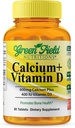 Greenfield Nutritions Halal Calcium Tablets with Vitamin D3 - Halal Calcium 600mg with Vitamin D3 400IU - 90 Halal Vitamins Calcium Tablets for Women and Men, Supports Bone Teeth and Immune Health