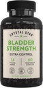 Crystal Star Bladder Strength (60 Capsules) – Herbal Urinary Tract Health and Extra Strength Bladder Control Supplement, Cranberry Extract, Candy Seed Extract, Plantain ve Wild Yam Root, Non-GMO